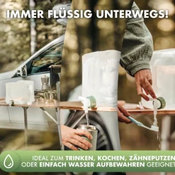 Naturbummler 10 liter set van 4 opvouwbare jerrycans