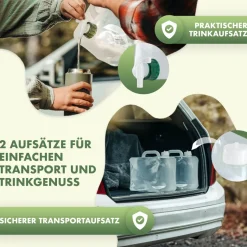 Naturbummler 10 liter set van 4 opvouwbare jerrycans
