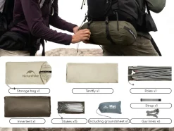 Naturehike Cloud Up 3 PRO tent - Brown