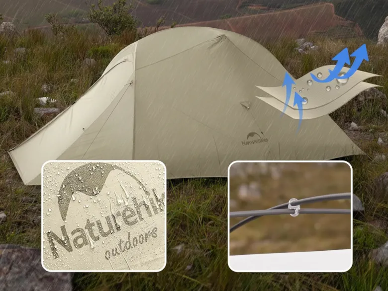 Naturehike Cloud Up 3 PRO tent - Brown