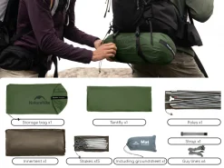 Naturehike Cloud Up 3 PRO tent - Green