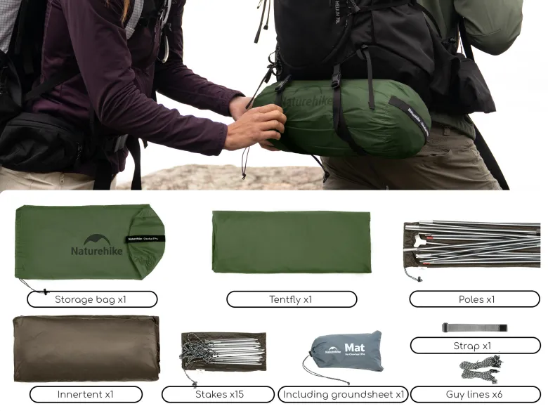 Naturehike Cloud Up 3 PRO tent - White