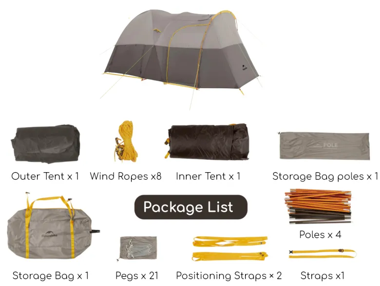 Naturehike KOTA 6-persoons tent