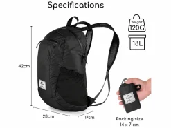 Naturehike 18 liter dagrugzak - Black