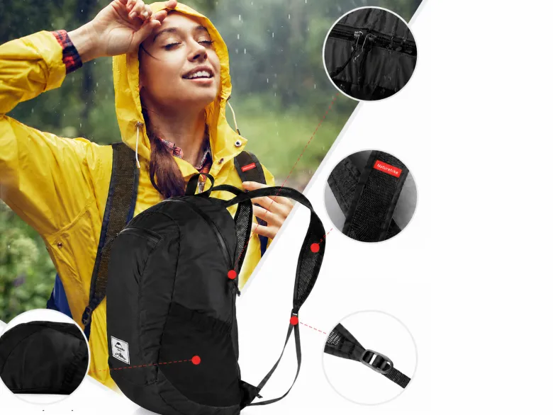 Naturehike 18 liter dagrugzak - Black