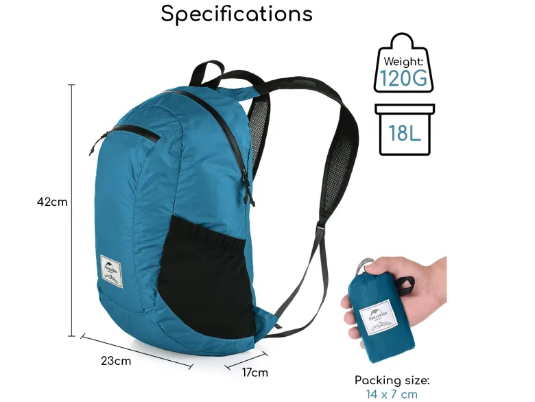Naturehike 18 liter dagrugzak - Blue