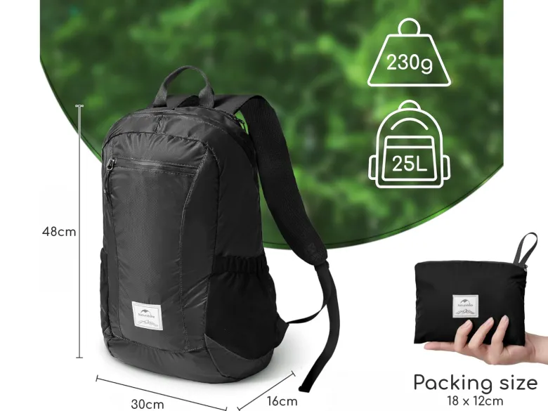 Naturehike 25 liter dagrugzak - Black