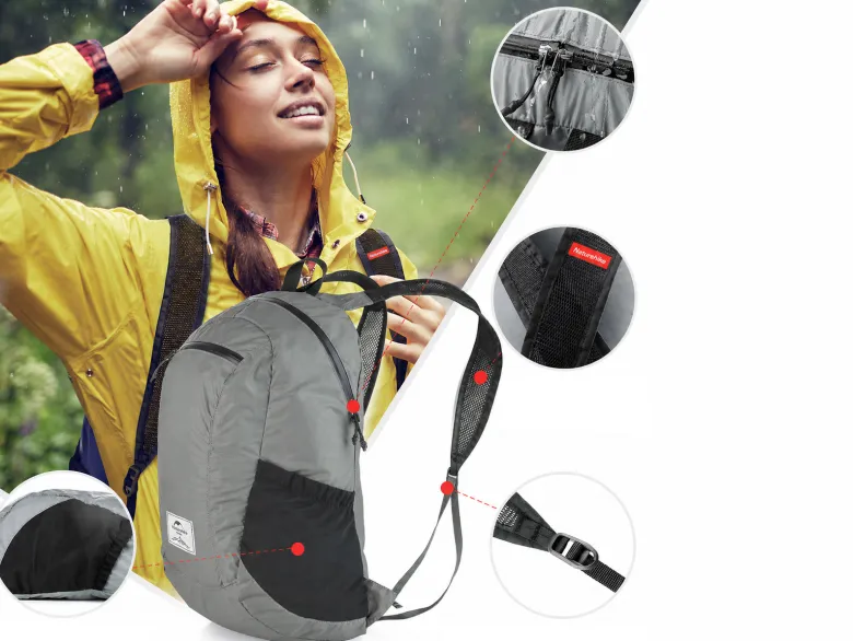 Naturehike 18 liter dagrugzak - Grey