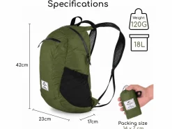 Naturehike 18 liter dagrugzak - Green