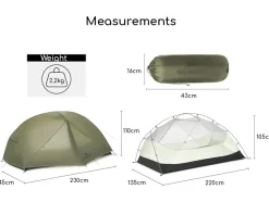Naturehike Mongar 2 PRO tent - Green