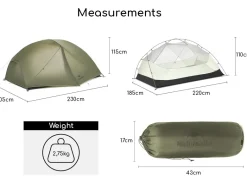 Naturehike Mongar 3 PRO tent - Green