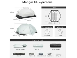 Naturehike Mongar 2 UL tent - White