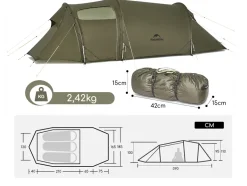 Naturehike Opalus 3 UL tent - Olive Green