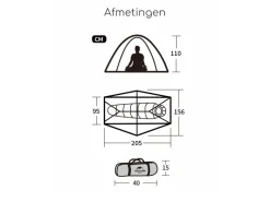 Naturehike Spider 1 persoons tent - Green