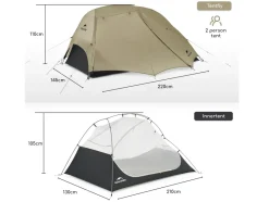 Naturehike Star River 2 UL tent - Khaki