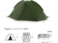 Naturehike Tagar 2-persoons tent - Green