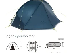 Naturehike Tagar 2-persoons tent - Blue