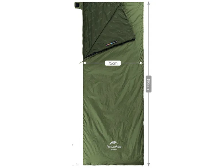 Naturehike 190 x 75 cm lichtgewicht slaapzak - Green