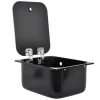 NavyLoad 32 x 26 cm wasbak met glasplaat - black