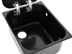 NavyLoad 32 x 26 cm wasbak met glasplaat - black