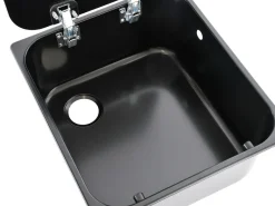 NavyLoad 35 x 32 cm wasbak met glasplaat - black