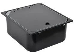 NavyLoad 35 x 32 cm wasbak met glasplaat - black
