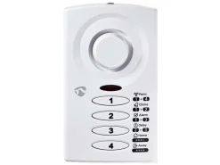 Nedis alrmd30wt deur- en raamalarm met sirene - wit