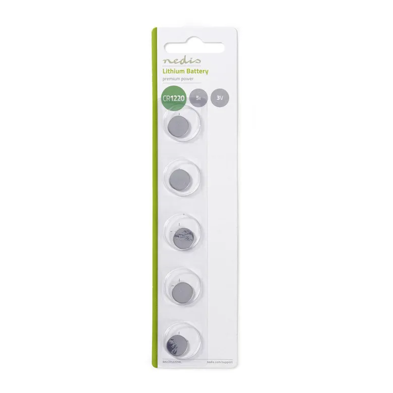 Nedis BALCR12205BL CR1220 Lithium-Knoopcelbatterijen