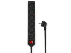 Nedis ESOC650F2BK 6-voudige stekkerdoos - 5 meter