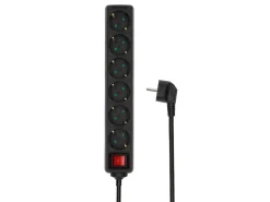 Nedis ESOC615F2BK 6-voudige stekkerdoos - 1 meter