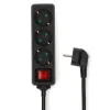 Nedis ESOC350F2BK 3-weg stekkerdoos - 5 Meter