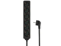 Nedis ESOC615F1BK 6-weg stekkerdoos - 1.5 meter