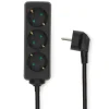 Nedis ESOC315F1BK 3-weg stekkerdoos - 1,5 meter