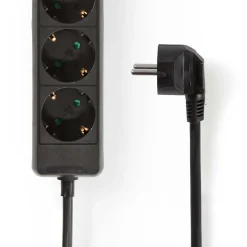 Nedis ESOC350F1BK 3-weg stekkerdoos - 5 meter