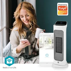 Nedis HTFA20WTW SmartLife keramische PTC-ventilatorkachel