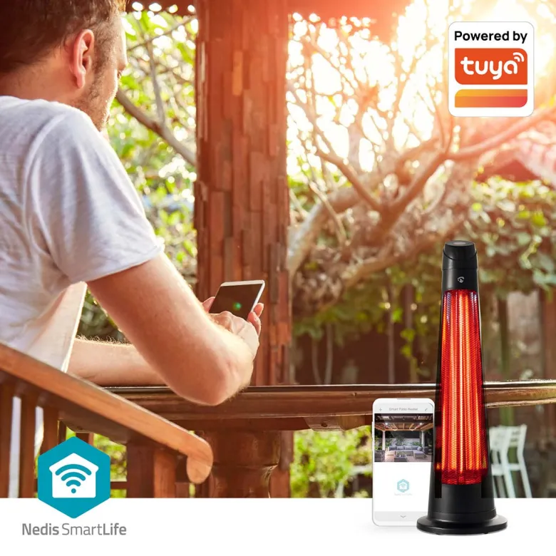 Nedis htpa21bkw smartlife patio verwarmer - zwart