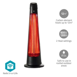 Nedis htpa21bkw smartlife patio verwarmer - zwart