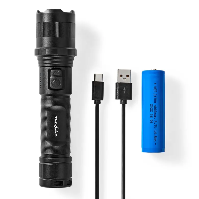 Nedis LTRR10WBK LED-Zaklamp