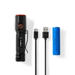 Nedis LTRR20WBK LED-Zaklamp - Zwart