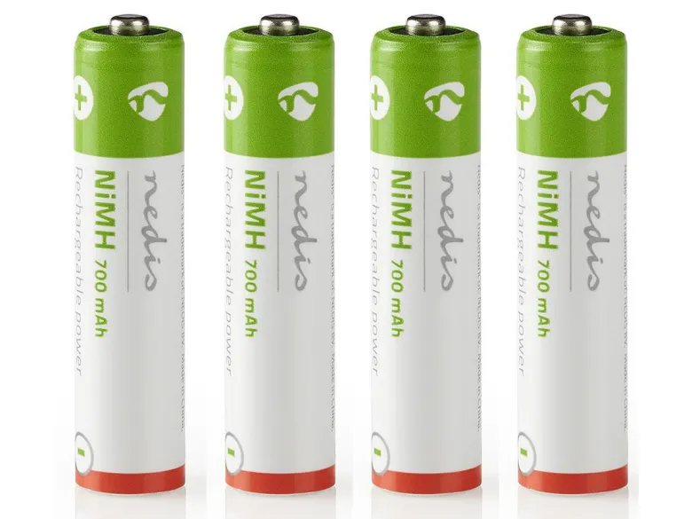 Nedis oplaadbare AAA NiMH-Batterijen - Set van 4