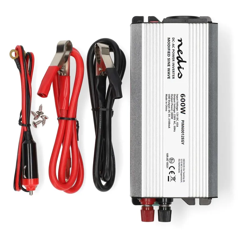 Nedis PIM60012EGY Gemodificeerde Sinusgolf omvormer - 600 watt
