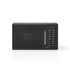 Nedis rdfm1200bk fm-radio - zwart