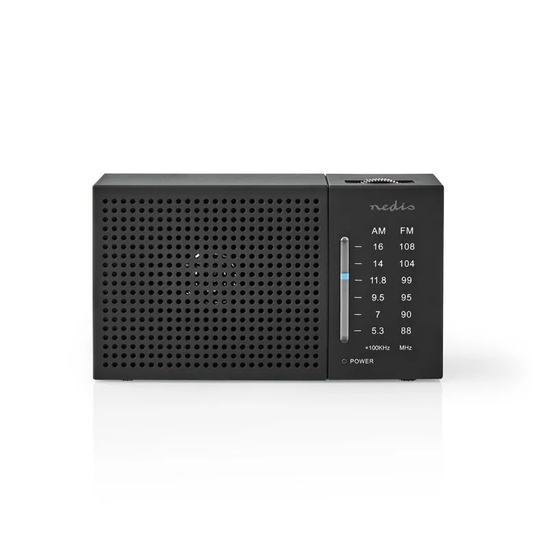 Nedis rdfm1200bk fm-radio - zwart
