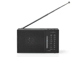 Nedis rdfm1200bk fm-radio - zwart