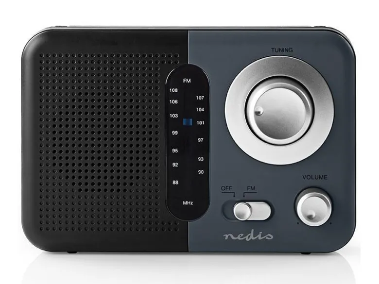 Nedis RDFM1300GY FM-Radio - Black