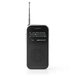 Nedis rdfm1110si fm-radio - zwart