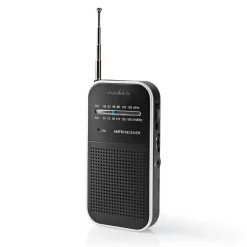 Nedis rdfm1110si fm-radio - zwart