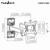 Nedis TVWM1510BK draai- en kantelbare TV-muurbeugel
