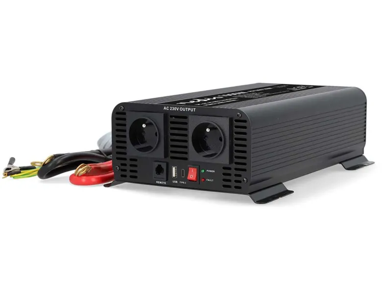 Nedis 12-230 volt Pure sinusgolf omvormer - 1000 watt
