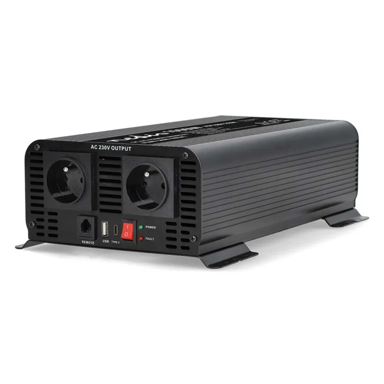 Nedis 12-230 volt Pure sinusgolf omvormer - 1000 watt